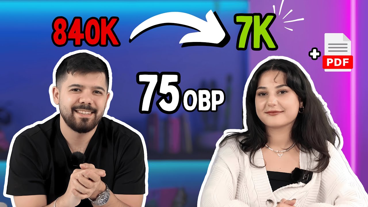7 Ayda 840k'dan 7k'ya! 🔥 (YKS Derece Yol Haritası) #yks2025 #yks #tyt