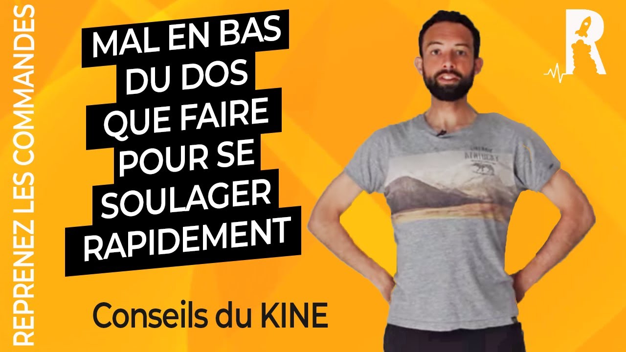 Douleur bas du dos : l'exercice &agrave; faire pour se soulager