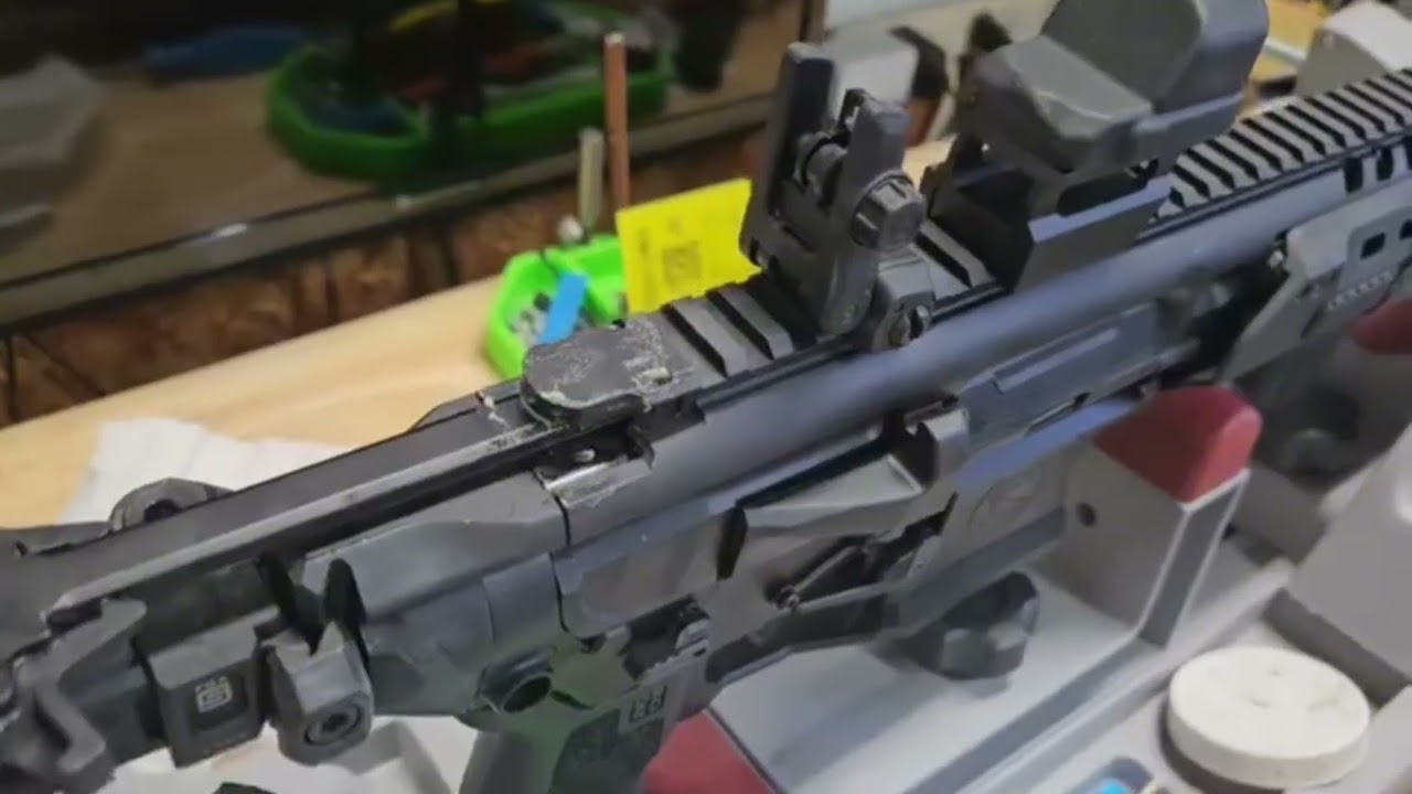 DIY gas defeating charging handle on mcx 