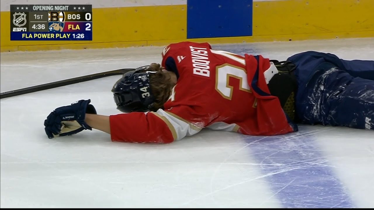 Adam Boqvist Injured On Clearing Attempt