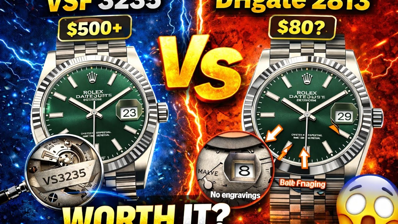 VSF Factory 3235 Date Just vs 2813 Chinese version