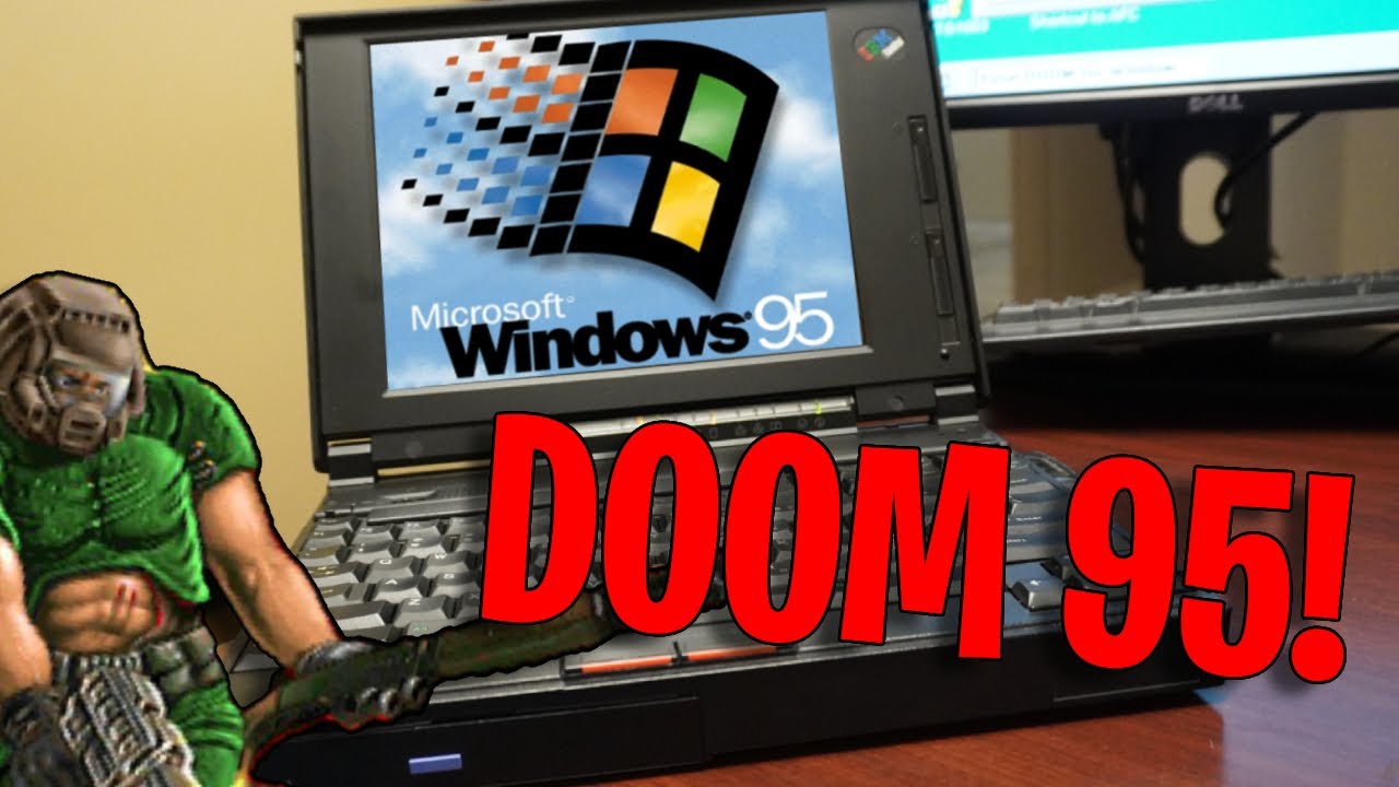 IBM Thinkpad 365XD Laptop Running DOOM 95! (Windows 95)