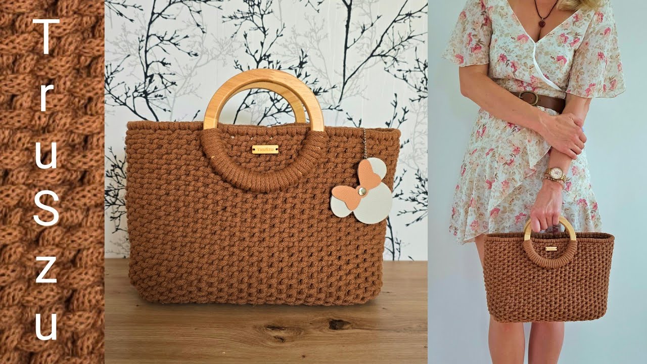 DIY Bag Macrame Easy Tutorial  / Makrama Torebka  / Boho Koszyk 