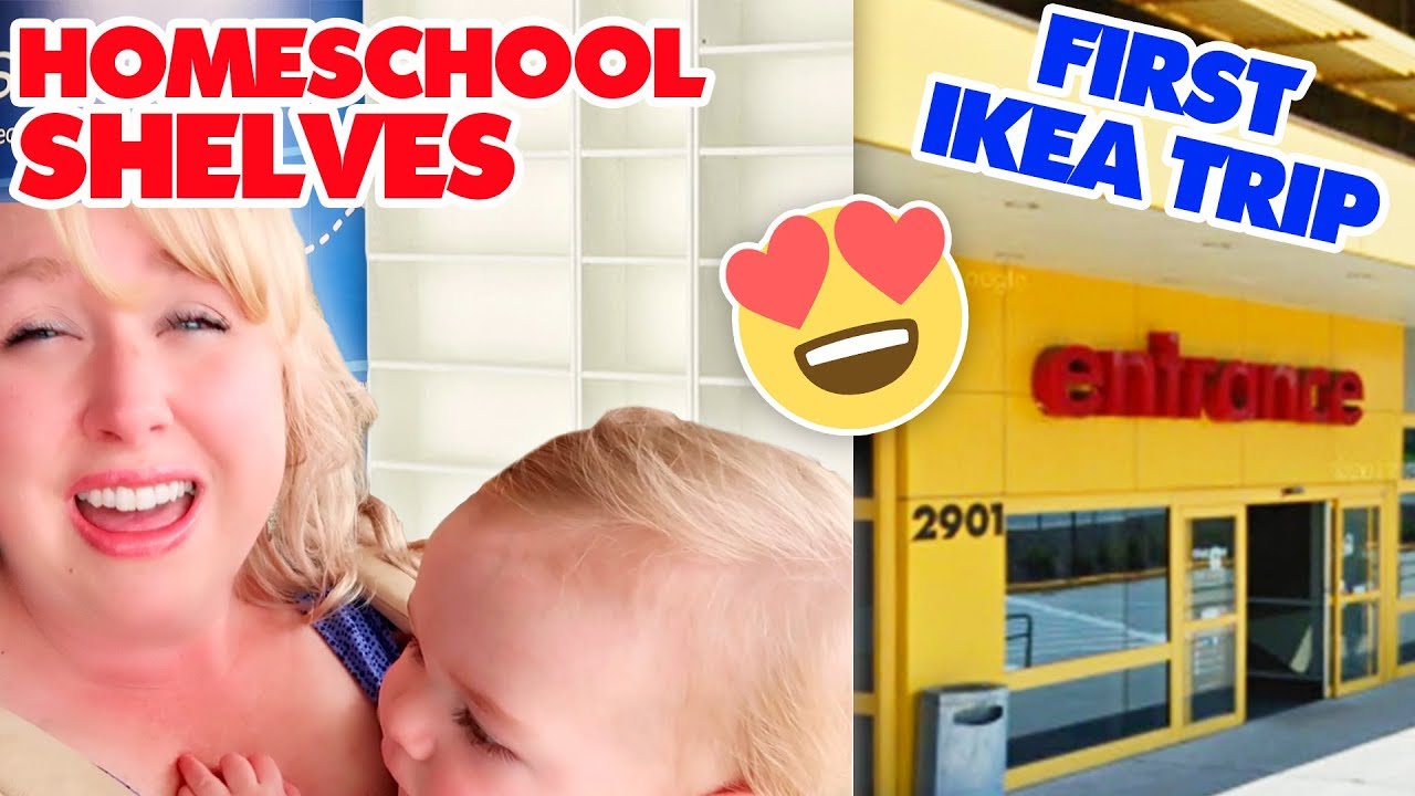 FIRST Trip to IKEA for Homeschool Bookshelves | + IKEA Homeschooling Haul!