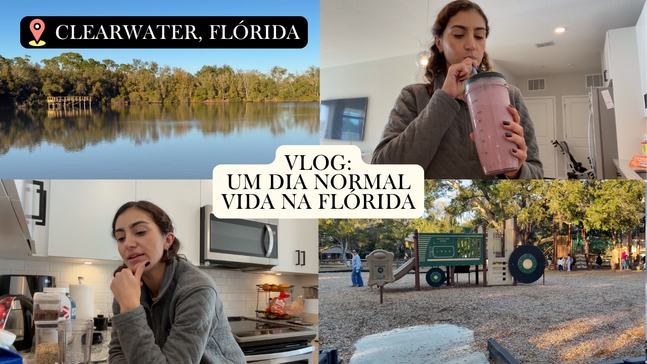 FL vlog: academia, home office e parque. Um dia normal na minha vida