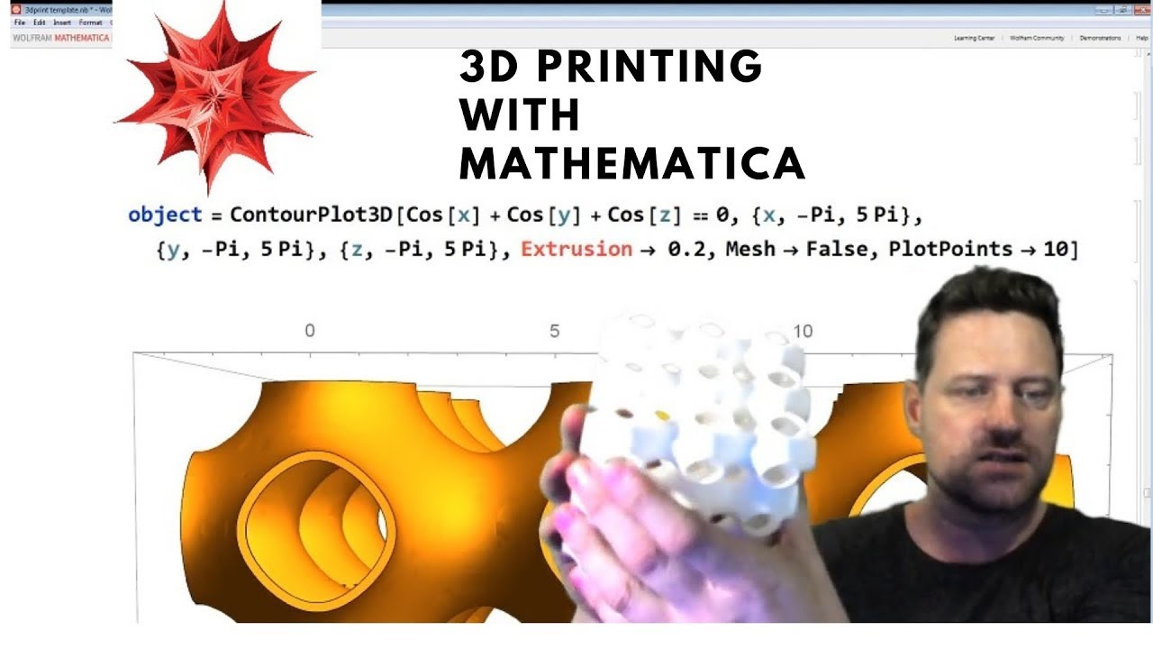 Mathematica Tutorial 43 - 3D Printing Part 1 - Printing Mathematical Surfaces