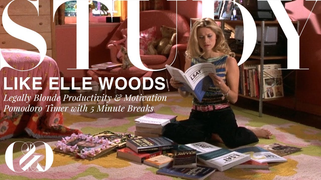 Study Like Elle Woods | Productivity & Motivation Pomodoro Timer with Legally Blonde Breaks