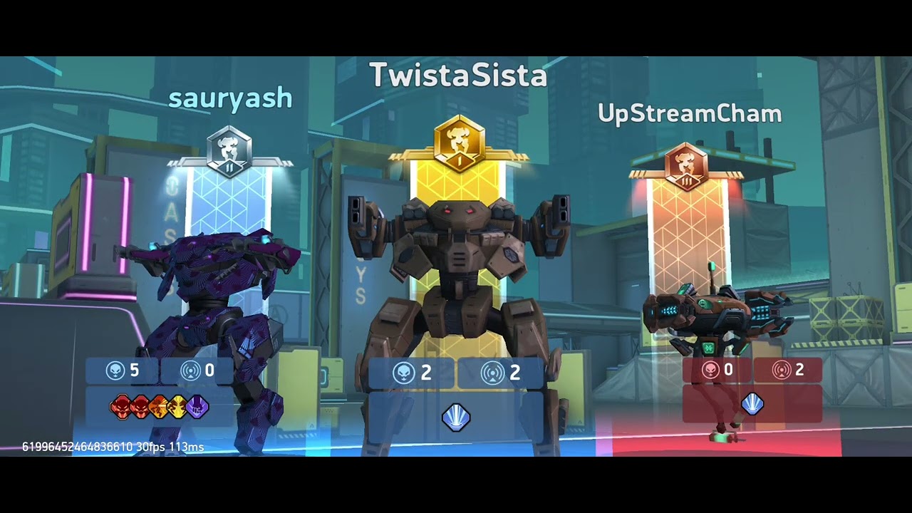 Mech arena trying to win 2 tymes... Went great