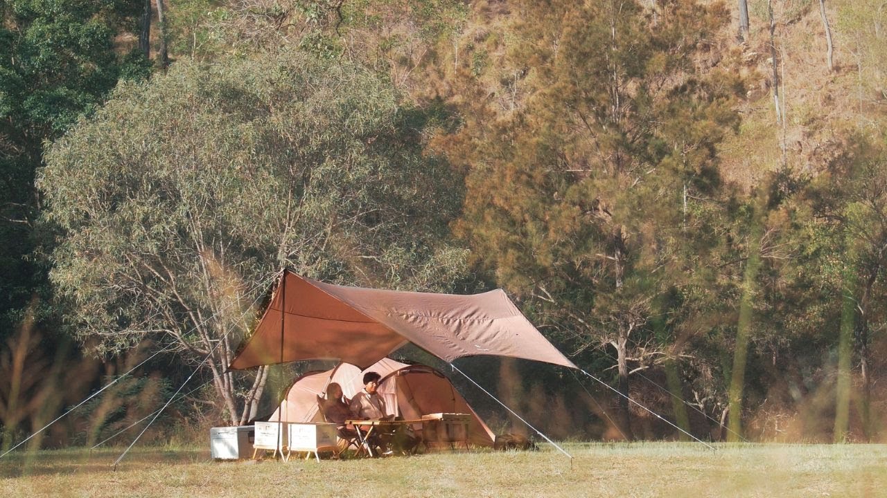 BUSH CAMPING (NATURE, ASMR, RELAXING, UNWIND, SNOWPEAK)