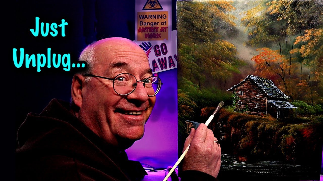 Easy oil paintings for beginners -The Ultimate Guide to Bob Ross Cabin Painting