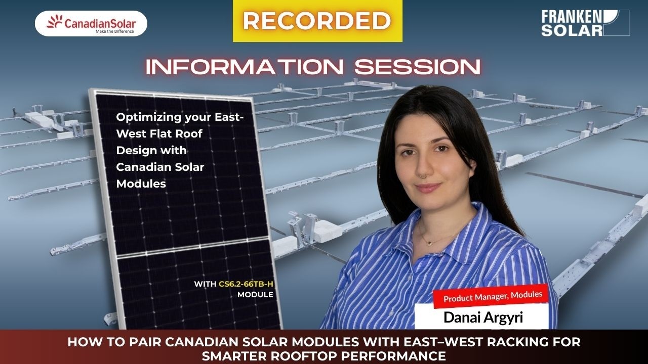 Optimizing your East West Flat Roof Design with Canadian Solar Modules | Full Webinar Recording