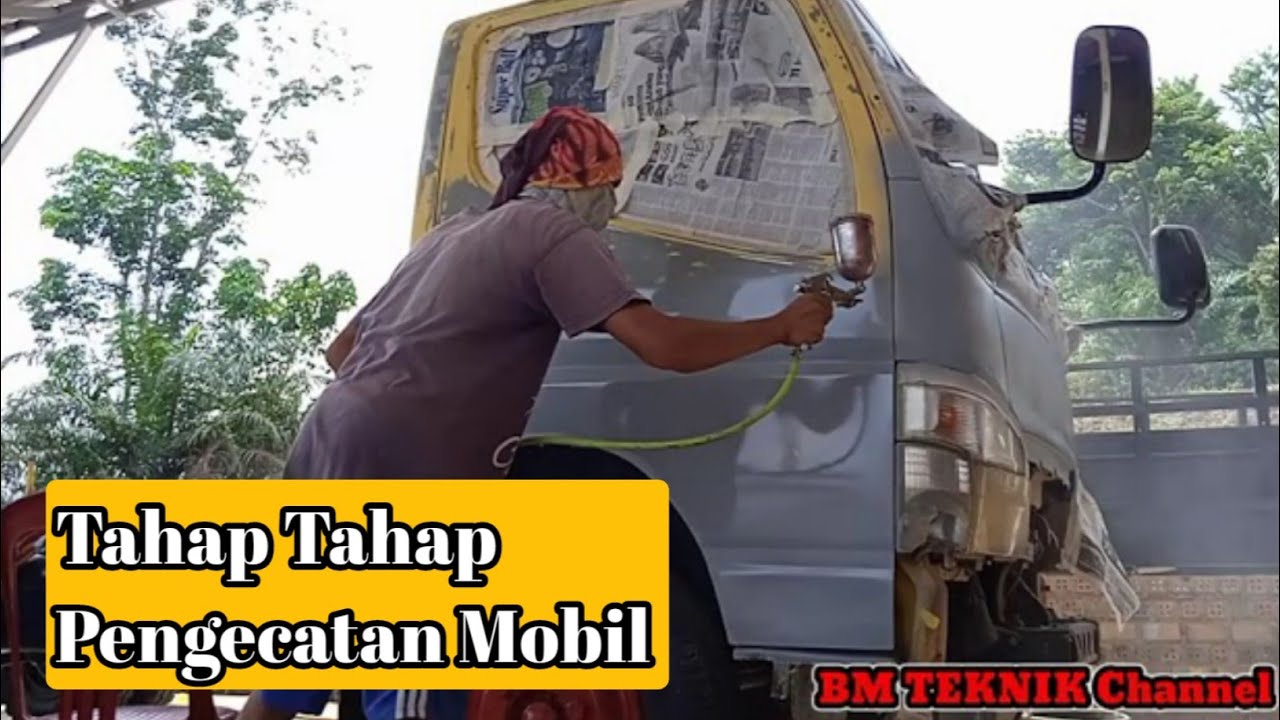 cara mengecat mobil dari awal sampai akhir