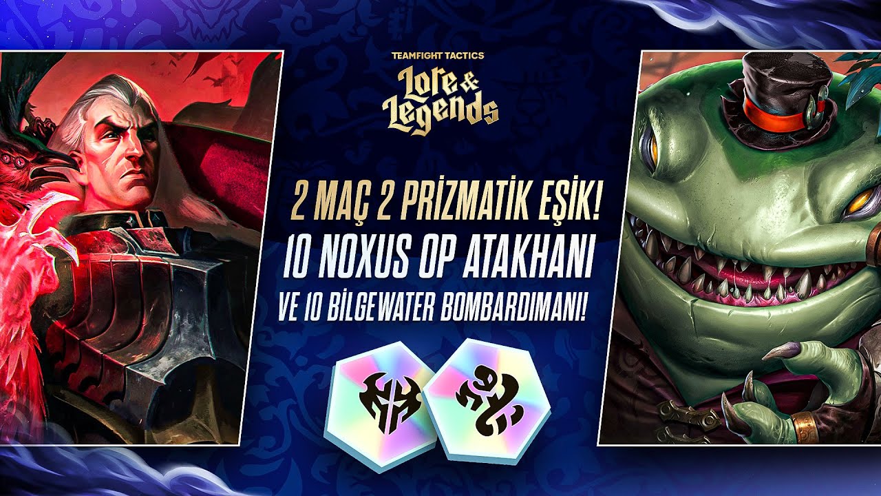 2 MAÇ 2 PRİZMATİK EŞİK! 10 NOXUS OP ATAKHANI VE 10 BİLGEWATER BOMBARDIMANI! | HOLYTHOTH TFT