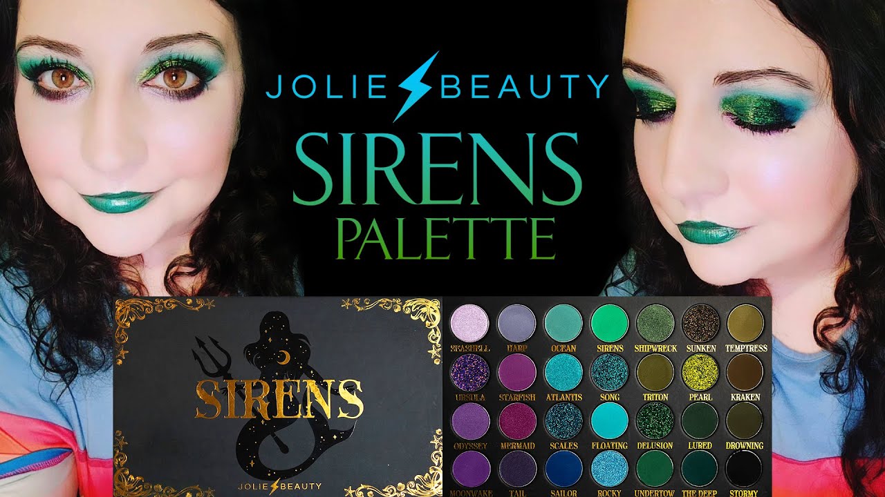 NEW!!! Jolie Beauty Sirens Palette Review and Tutorial