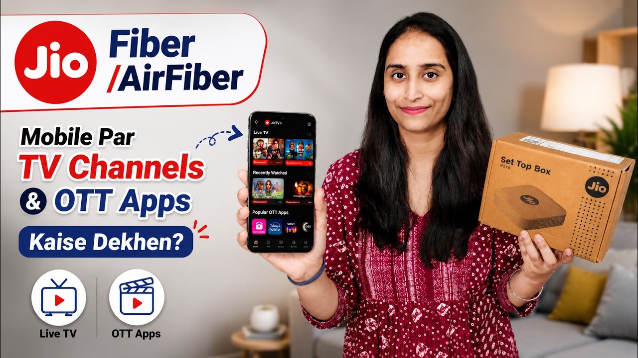 Jio Fiber/AirFiber Users &ndash; How to Watch TV Channels & OTT Apps on Mobile ❓