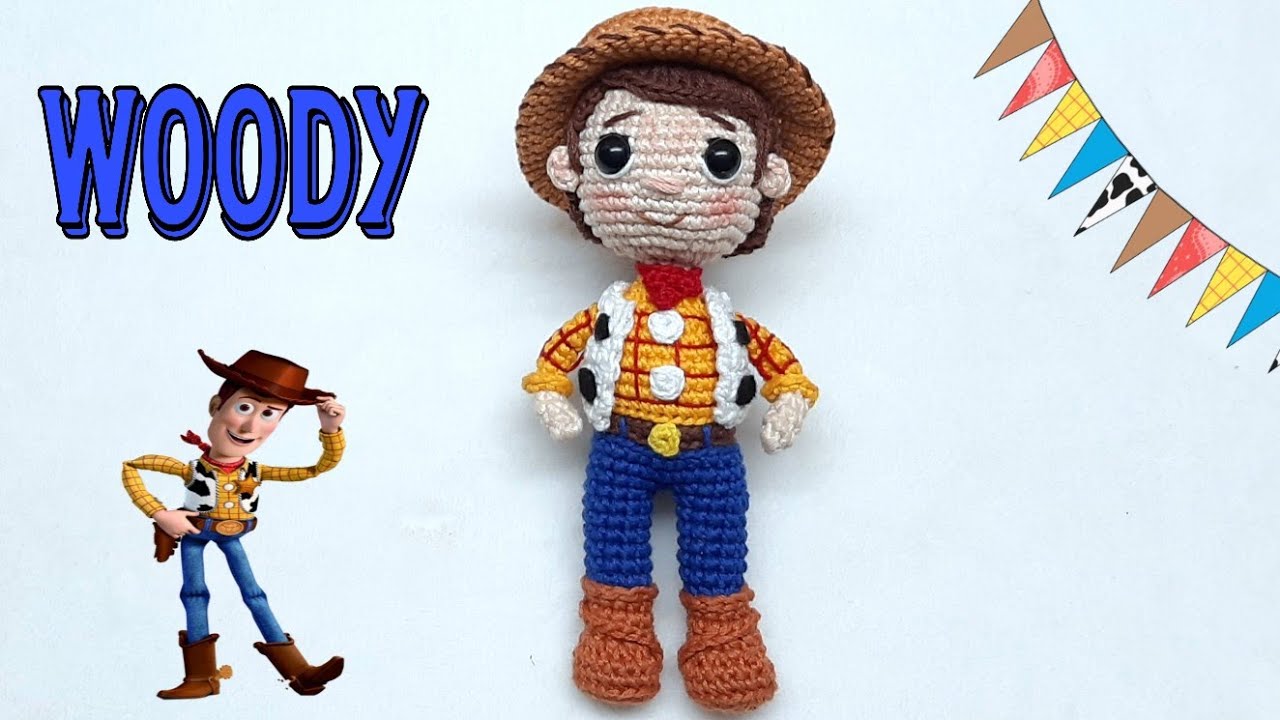 👨‍🌾 WOODY AMIGURUMI ( TOY STORY ) TEJIDO FACIL  / TUTORIAL PASO A PASO  ( PRIMERA PARTE  ) 👨‍🌾
