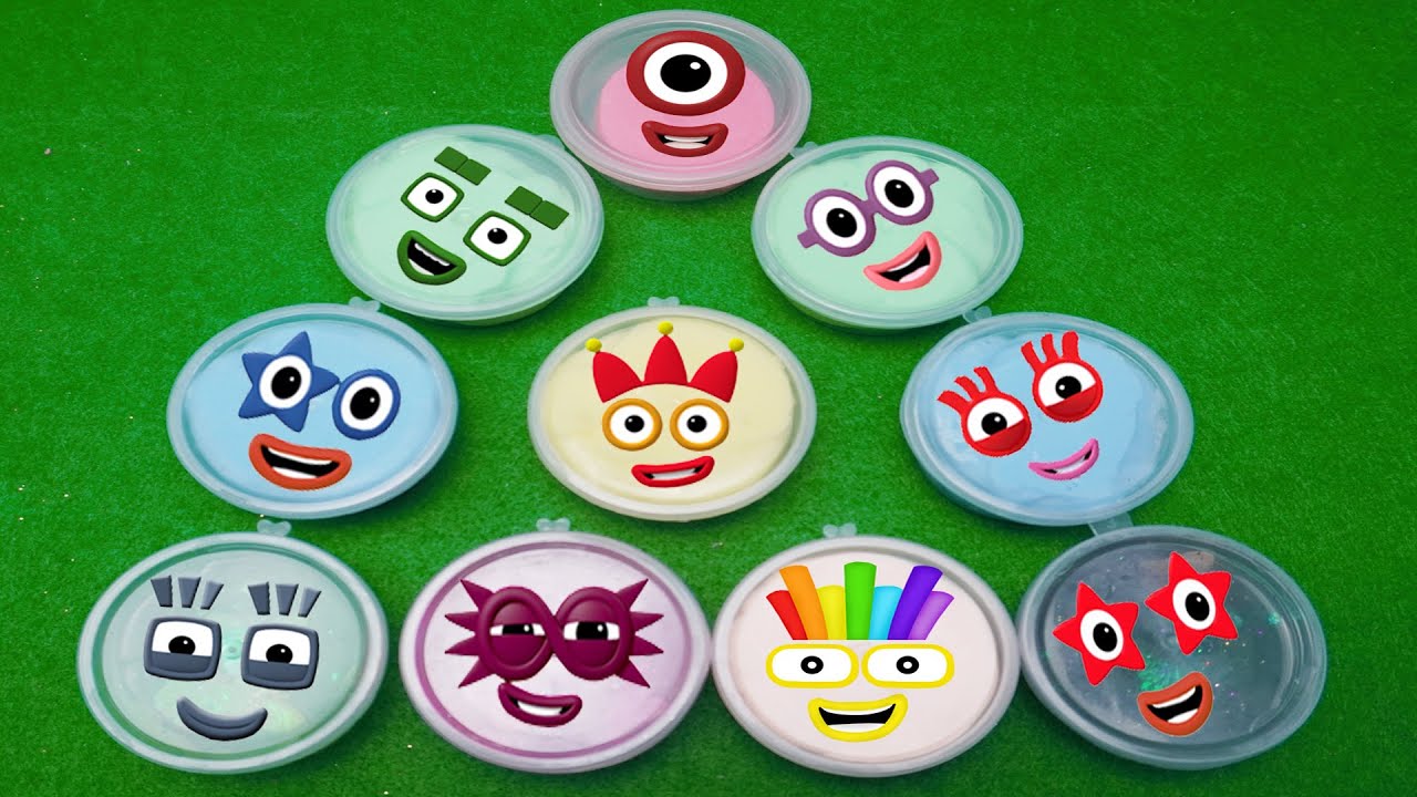 Numberblocks – Mixing “SLIME” Coloring!! Satisfying Video Slime