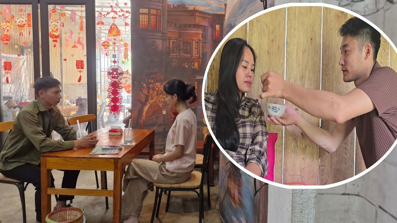 The poor girl cared for by her husband, is gradually recovering. Phu met Thao at a tea shop.