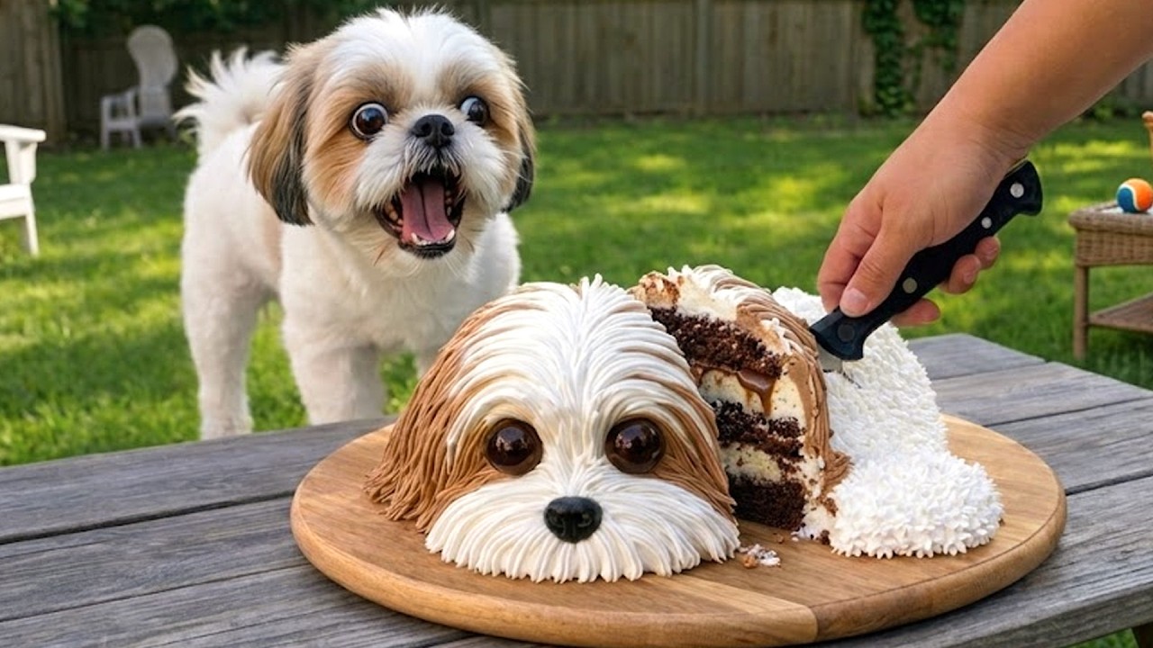 Dog and Cat Reactions to Cutting Cake 😱 Funny Dog and Cat Reactions 2026