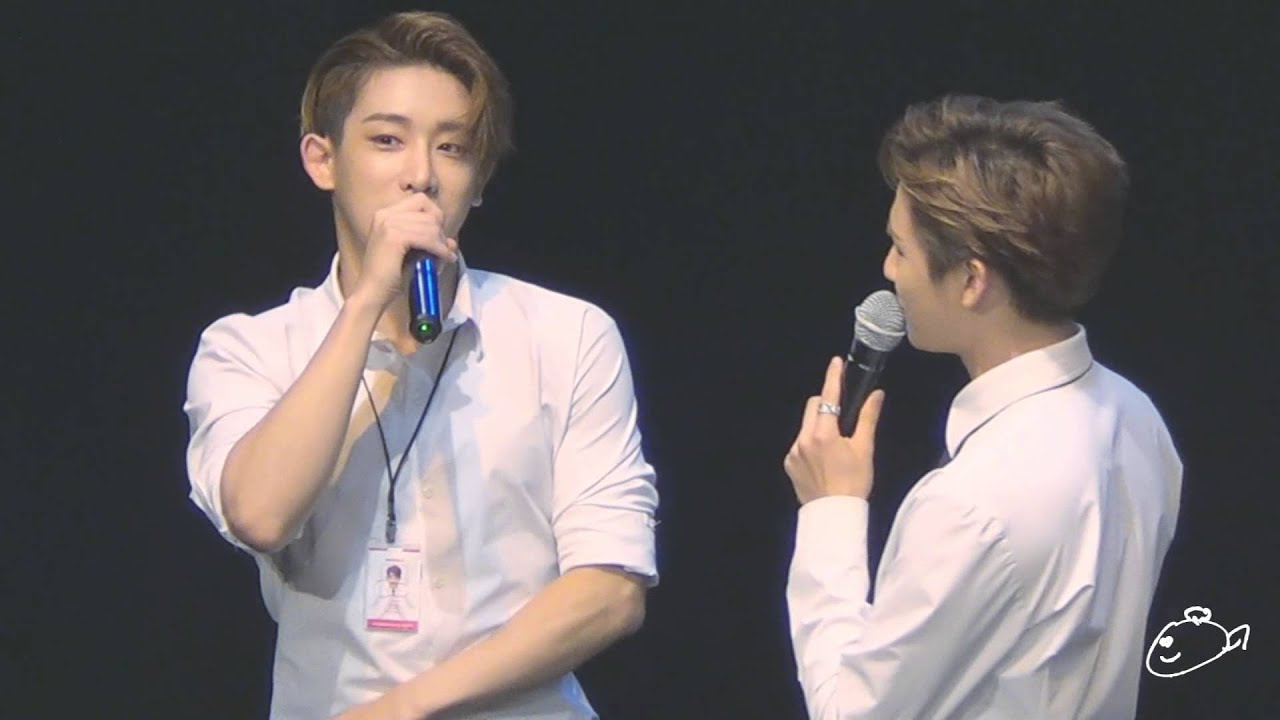 151108 몬스타엑스 강남 팬사인회 창균점장님과 원호알바생 Full ver.