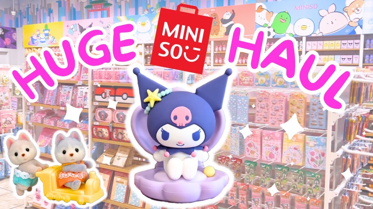 Kawaii SANRIO Stationery | MASSIVE Miniso Haul Pt 2 | Featuring Hachiware & Calico Critters