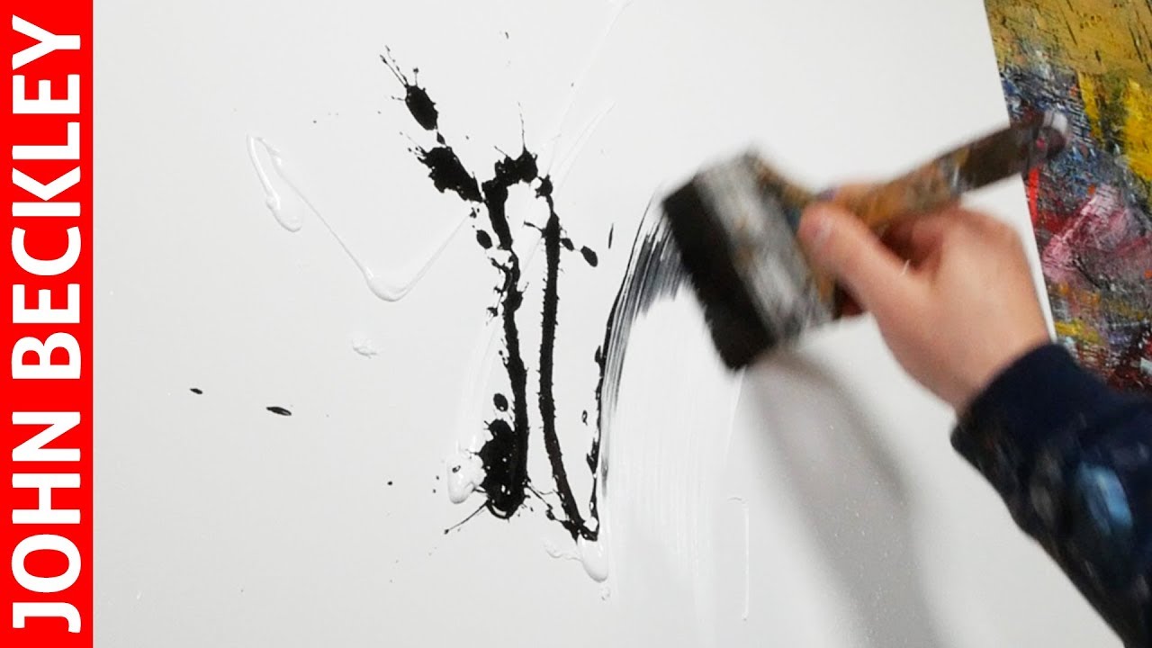 Abstract Art Painting Demonstration With Acrylics | Myth