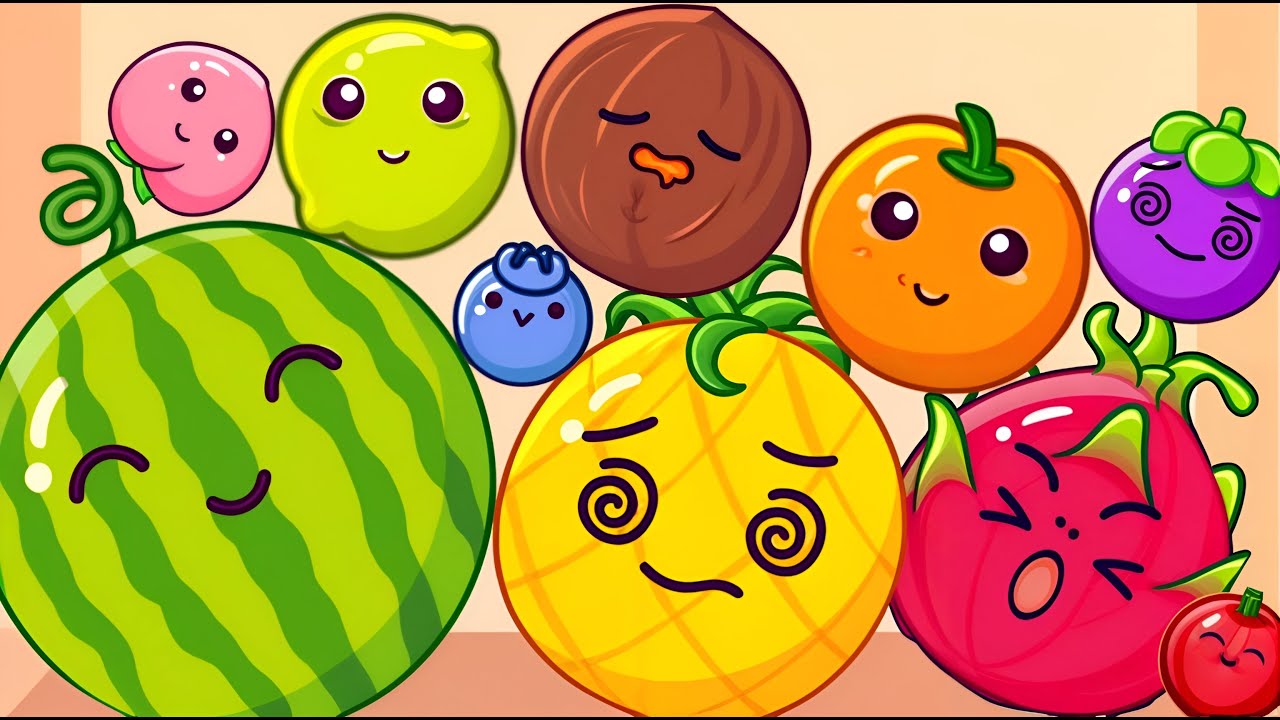 Merge Watermelon 3D : Merge Fruit Drop game & Fruits Master - ASMR GAMEPLAY ( Suika games )