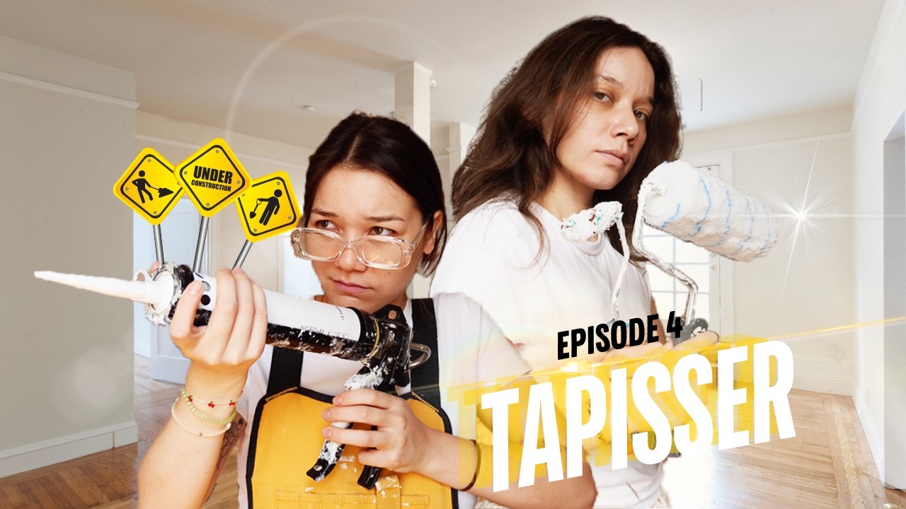 On devient des professionnels des travaux (sauf pour tapisser c'est un enfer)