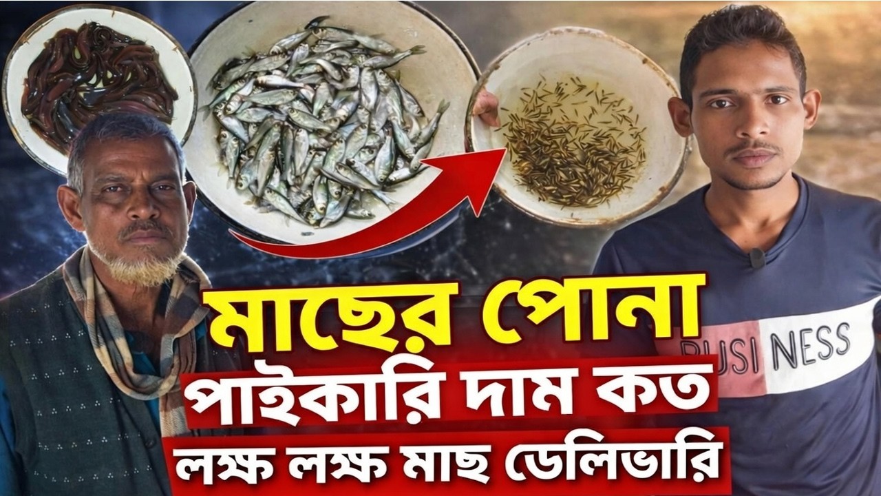 কম দামে পোনা কিনুন ভিন্ন ভিন্ন ধানি পোনার রেট যেনে নিন হ্যাচারি থেকে