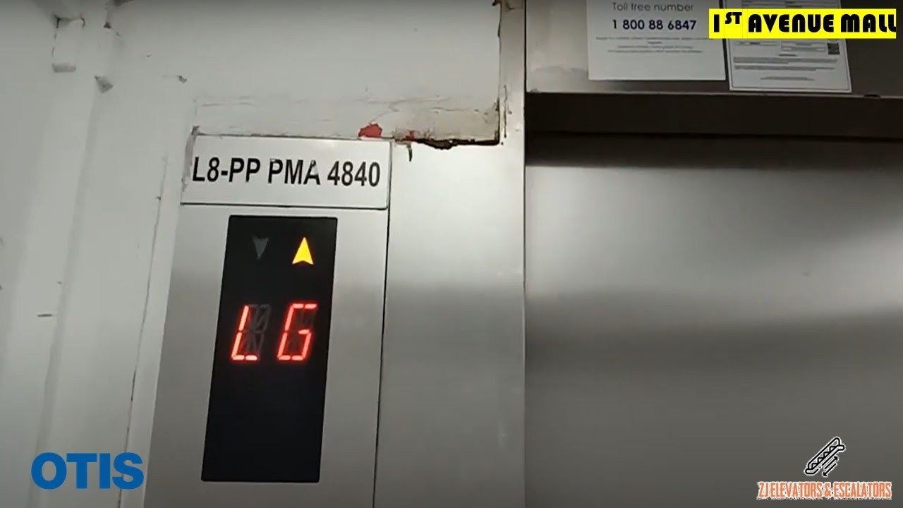 2 OTIS Cargo Elevators (1 OOS) at 1st Avenue Mall, Georgetown, Penang, Malaysia.
