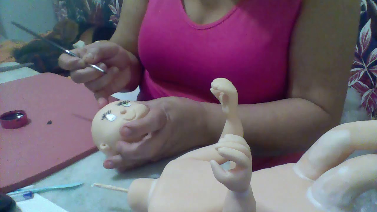 BONECA PORTA PAPEL HIGIÊNICO DE BISCUIT PARTE 3