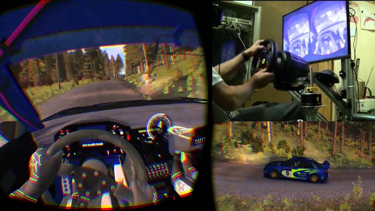 Dirt rally Subaru en Finlande (Oculus rift DK2)
