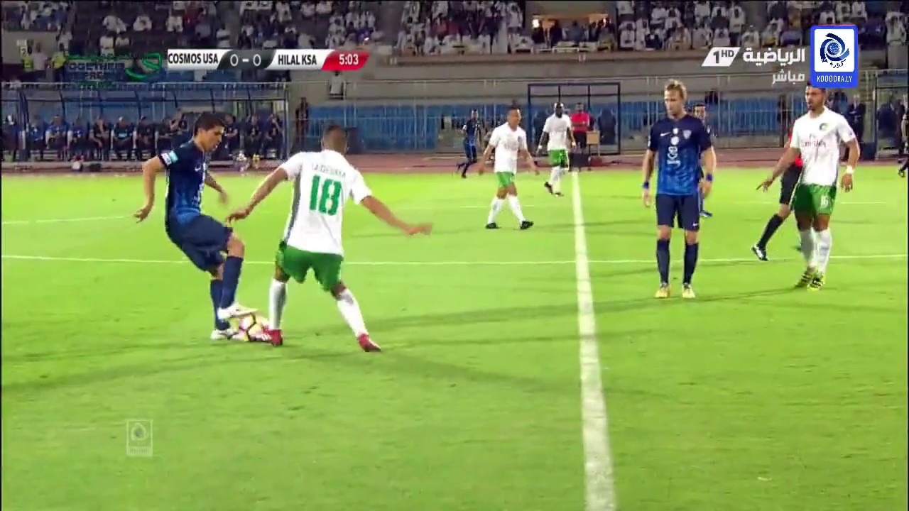 ملخص ابرز مهارات البرنس الليبي طارق التائب في مباراة الهلال السعودي وكوزموس الامريكي