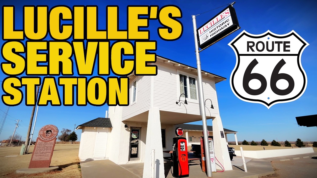 Trippin' in the daytime to Lucille's Service Station near Hydro, Oklahoma on Old Route 66/2 7 26