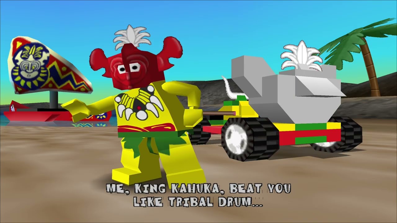 Lego Racers ORIGINAL King Kahuka AI CAR FULL playthrough! [60FPS 1440p]