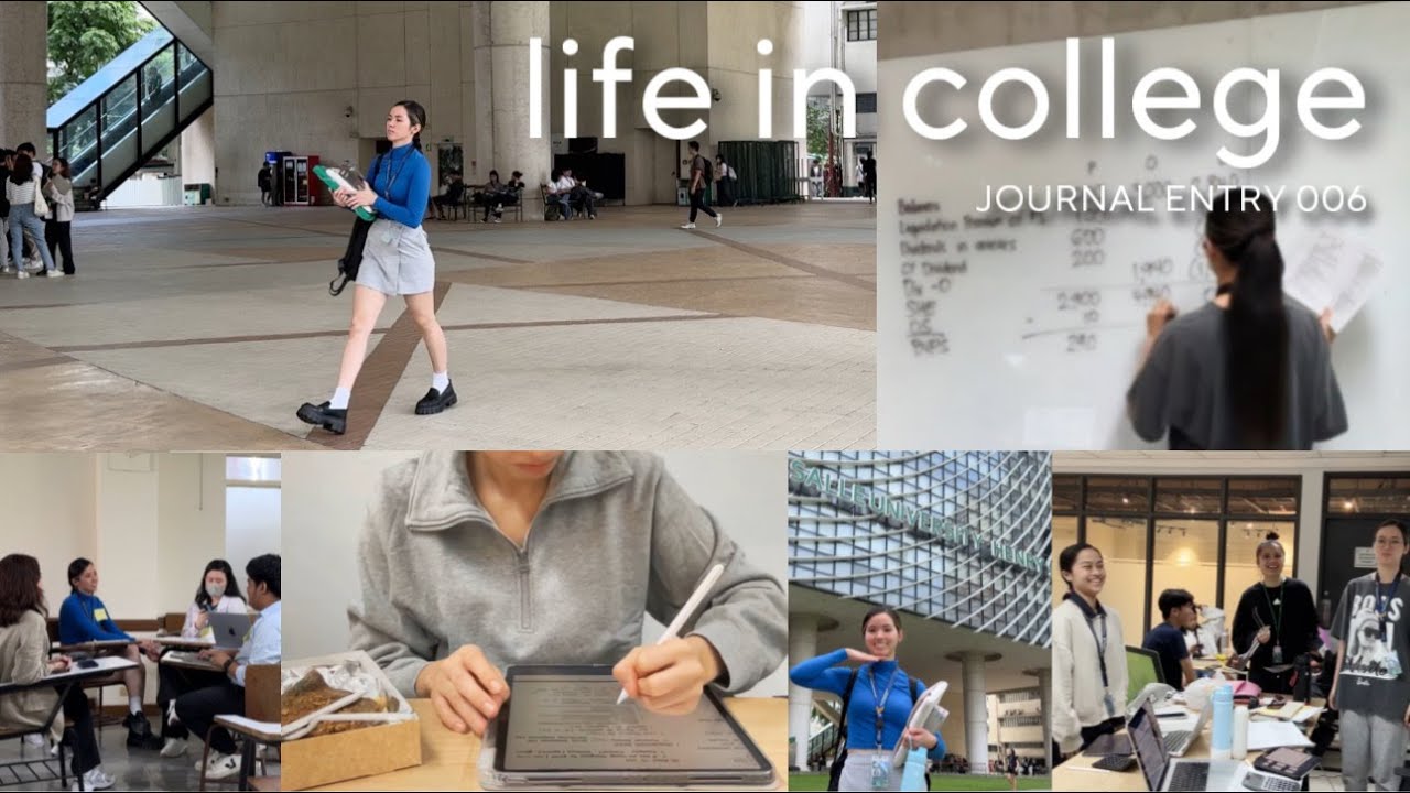 LIFE IN COLLEGE | 006 – uni vlog, day in my life, dlsu campus, all nighter, finals week, study grind