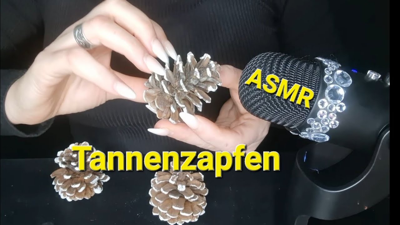 ASMR Pinecone / Tannenzapfen,tingling on the skin / scratching,crackle to Relaxation (no talking)