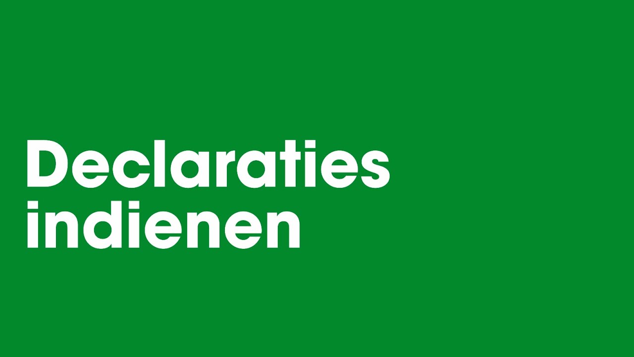 Inloggen en declareren in Mijn Maandag®