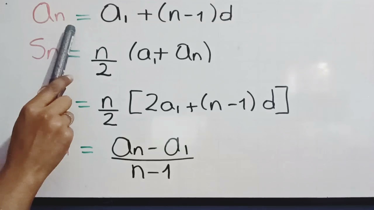 FORMULAS DE PROGRESIONES ARITM&Eacute;TICAS #matematica #progresiones #formulas
