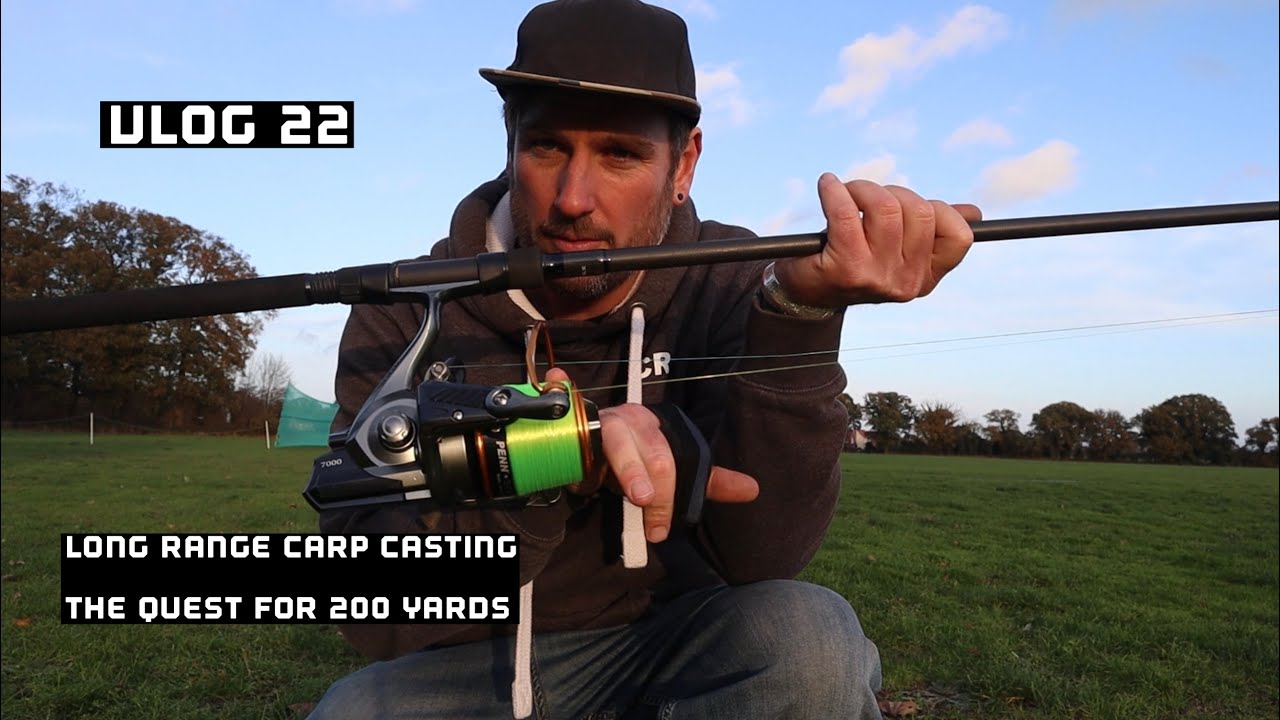 Vlog 22 - Long Range Carp Casting - The Search For 200 yards.