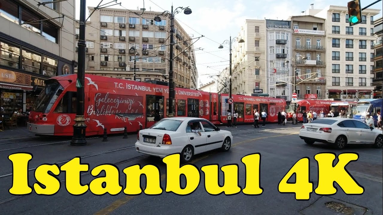 Walk around Istanbul. [4K] Kennedy Avenue Sultanahmet Galata Bridge Taksim.