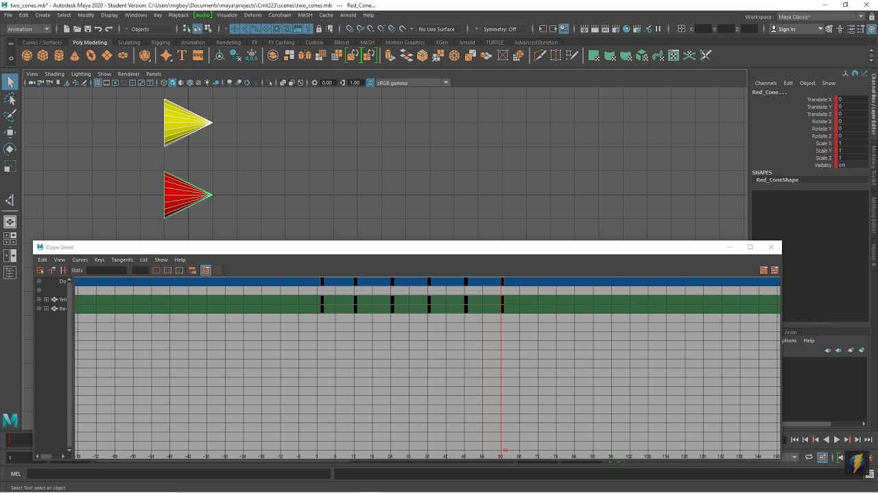 Maya Animation-The Dope Sheet