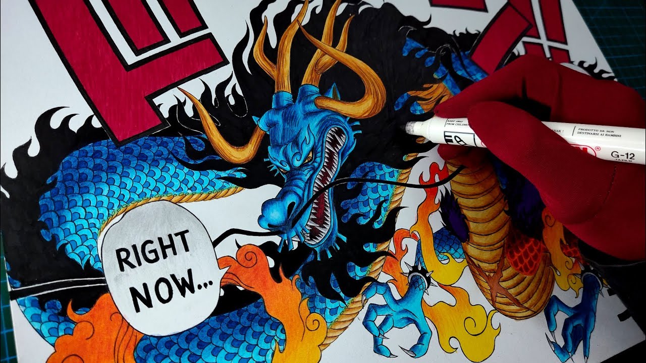 Drawing Kaido Dragon Form | One Piece
