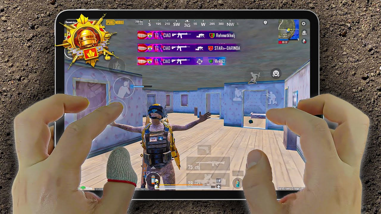 iPad Pro M2 (120fps) PUBG HANDCAM 🔥 Smooth+120FPS ❤️ Pubg Test/ Gameplay/ Sensitivity + Control 🔥