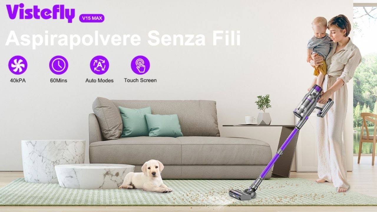 Miglior Aspirapolvere senza Fili potente del 2025 - Vistefly V15 MAX