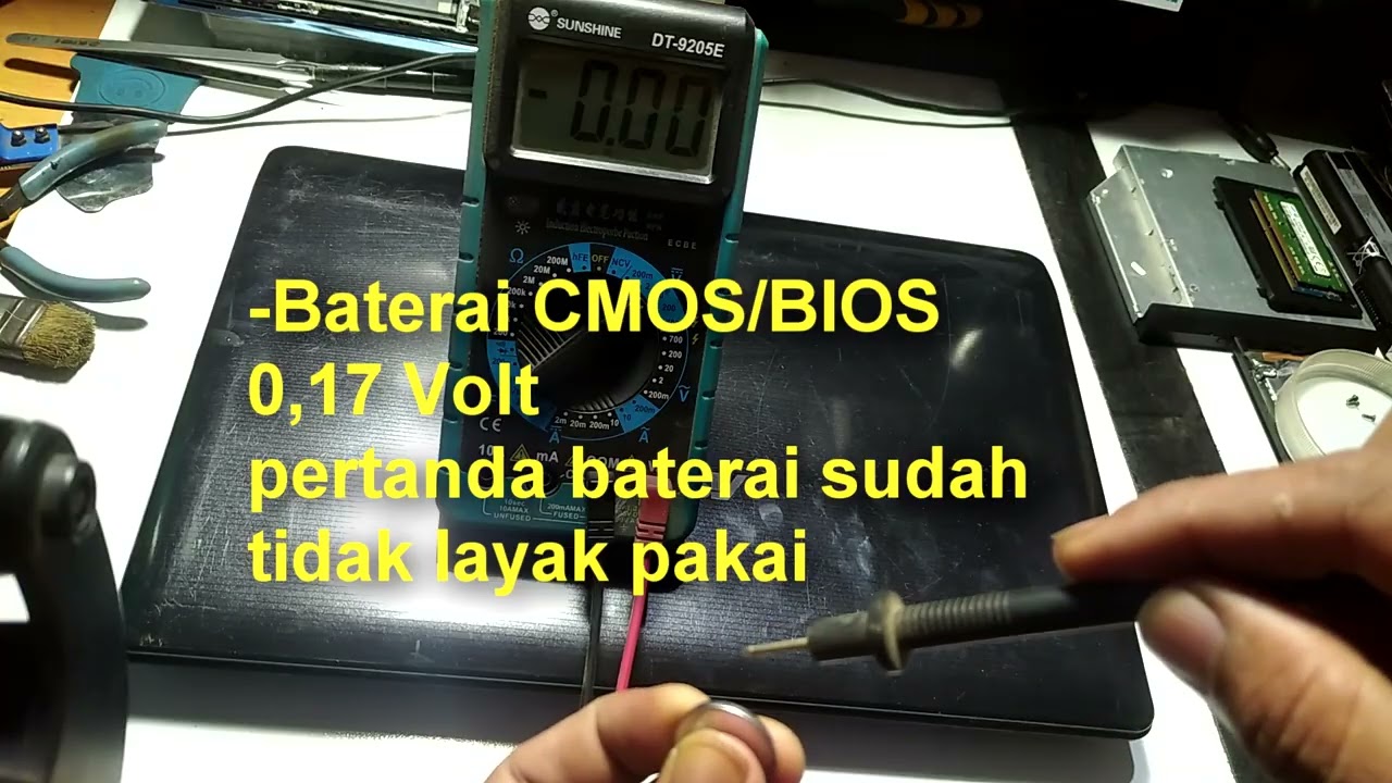 cek & ganti baterai CMOS/BIOS