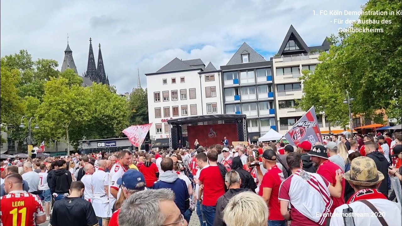 1. FC Köln Demonstration in Köln - Für den Ausbau des Geißbockheims 31.08.2025