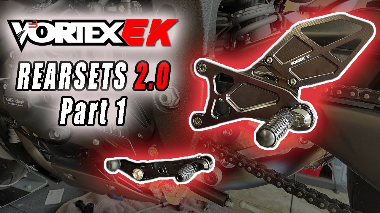 Yamaha R1 Vortex Rearsets Install! Best adjustable rearsets! Part 1