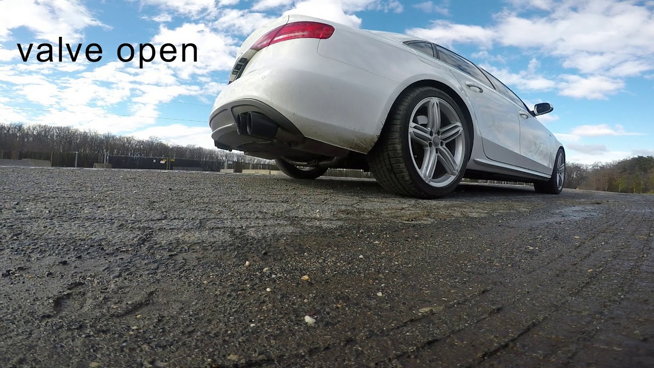 B8 S4 Gutted cats ecs valved cat-back exhaust