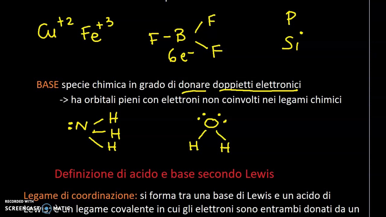 Acidi e basi di Lewis